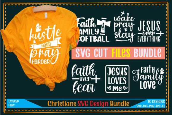 Christian SVG Bundle Vol. 4: Graphics & T-Shirt Designs