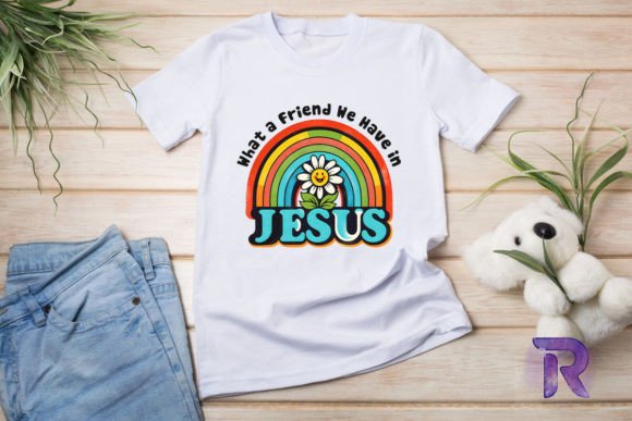 Friend in Jesus Christian PNG Graphics & T-Shirt Designs