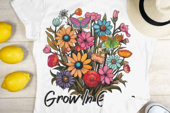 Grow in Grace PNG: Faith Graphics for T-Shirt Designs