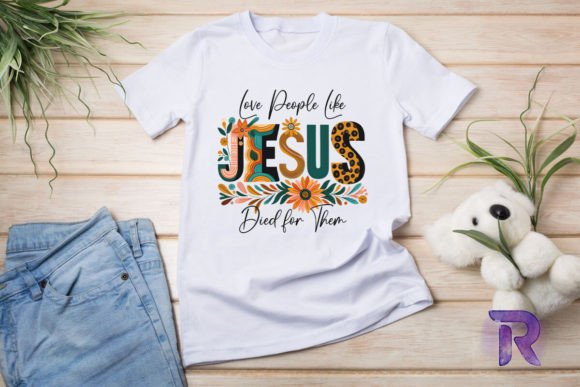 Love People Jesus PNG: Graphics & T-Shirt Designs